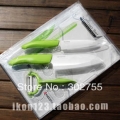 100% Original Brand Japan Kyocera Ceramic Knife 4 PCS Ceramic Knife Sets (Green Handle FKP-4GR)