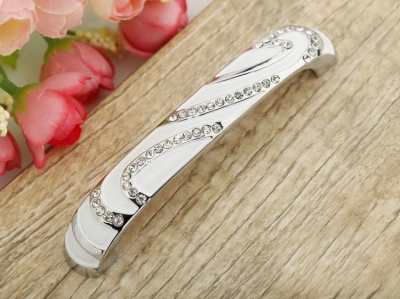 10Pcs Products Designer's collection Clear Crystal For Drawer Handle And Furniture Handle (C.C. 96mm,Length:110mm)