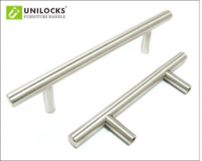 10Pcs Stainless steel Kitchen Cabinet T Bar Pull Handle Knobs (C.C..96mm Length:150mm)