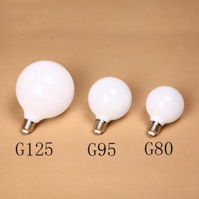 110-220v e27 g80,g95,g125 3w/6w/9w led milk white dragon bead light bulb dresser lens led bulb wedding decoration light source [bulbs-series-7406]