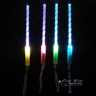 20pcs/lot 26.5cm 3 modes acrylic glow stick led flash wands wedding party decoration light up toys concert cheering props