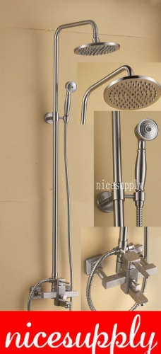 Antique Brass Wall Mounted Rain Shower Faucet Set b5033 FAUCET