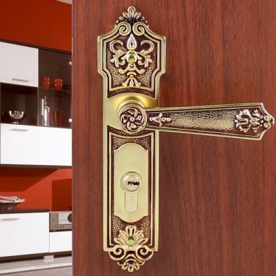 Modeled after an antique LOCK Pearl Rose Gold Door lock handle door levers out door furniture door handle Free Shipping pb51 [DOOR LOCK-Gold 45|]