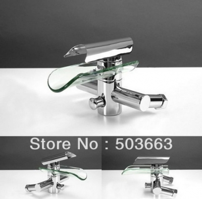 New Bathroom Mixer Control Valve With Led Handle Spray 4 Shower S-549