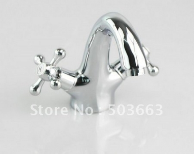 double handle bathroom basin waterfall mixer tap brass faucet, chrome finish TR7898 [Bathroom faucet 558|]