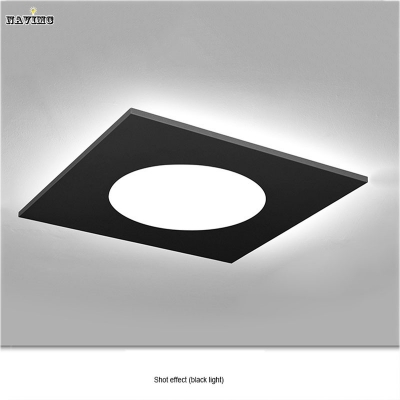 modern ultrathin led ceiling light for bedroom kitchen black kids square ceiling lamp for foyer dining room light fixture