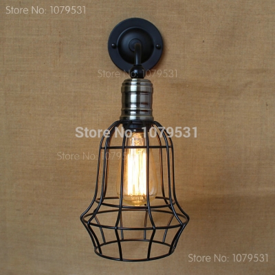 new industrial vintage loft american wall lamps aisle vintage iron wall light for home decoration beside lamp ac110-240v
