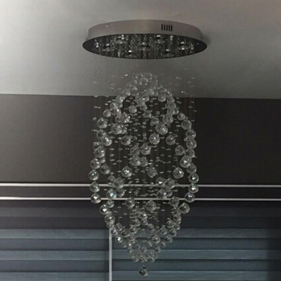 new luxury design round crystal chandeliers modern living room lights indoor lighting dia50*h100cm