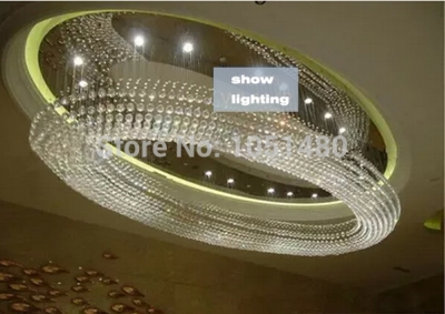 new luxury oval living room chandelier crystal lighting fixtures l100*w500*h400mm