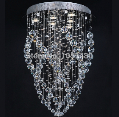 promotion s flush mount led crystal light luxury crystal chandelier lamp , modern home lighting