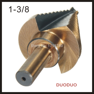 1pc 1/4" to 1-3/8 hss cobalt large step drill bit power tools universal shank mul tiple hole for metal plastic fiberglass best [step-drill-160]