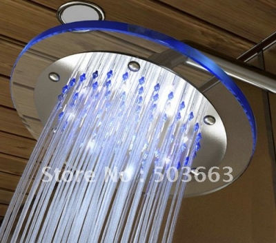 8 " Square LED Bathroom Faucet ABS Rain Shower Head CM0073