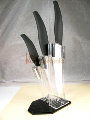 China Knives - 4pcs/Ceramic Knife Set, 4"/5"/6" with a Ceramic Knife Holder.(AJ-4DP-AB)