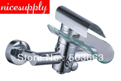 Faucet bathroom chrome wall mounted mixer shower tap Vanity Faucet b208