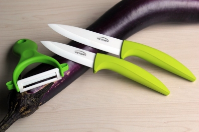 Hot Sale! 3Pcs Gift Ceramic Knife Sets, 3"+4"+Peeler, Ultra Sharp Kitchen Knives, CE FDA certified