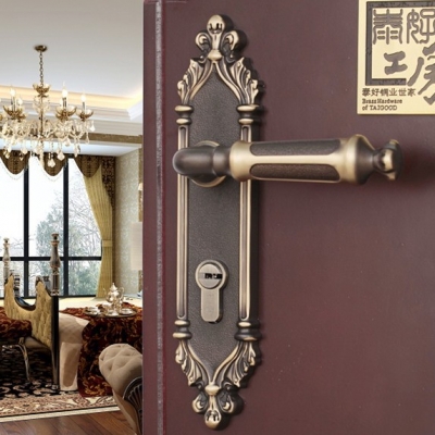 Modeled after an antique LOCK Brown Door lock handle door levers out door furniture door handle Free Shipping pb09