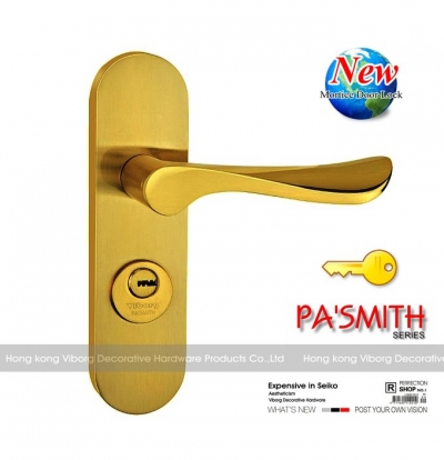 VIBORG Luxury Door Security Entry Mortise Lock Set, Keyed Entry Door Lock Set, A10203S-B/B