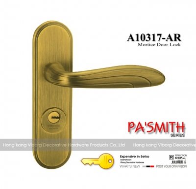 VIBORG Top Quality Door Security Entry Door Mortise Lever Lock Set, Keyed Entry Door Lock Set, A10317-AR