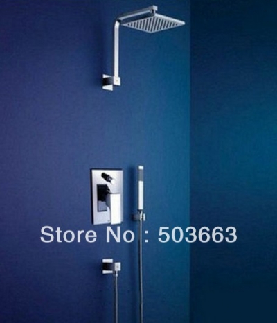 Wholesale " LED Shower Head Bathroom Rainfall Shower Complete Faucet Shower Set S-656