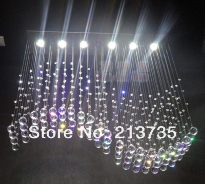 holiday s guranteed l800*w200*h800mm contemporary k9 crystal chandelier , crystal lighting ,5lights