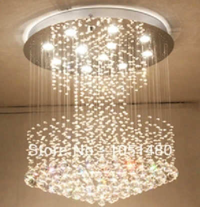 new! modern simple stylish k9 crystal chandelier light fixture living room lamp d600*h800mm