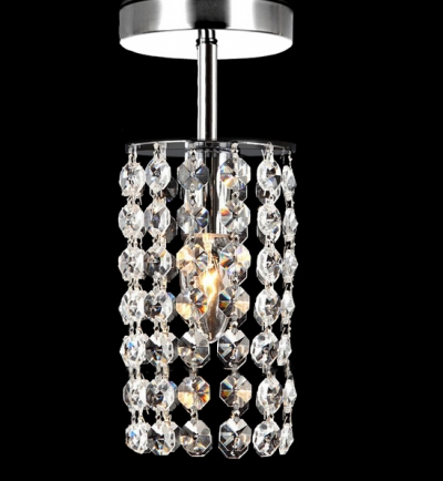 s luxury ceiling lamp modern crystal light dia100*h240mm lustres indoor lighting