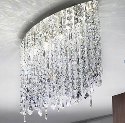 s new oval crystal chandelier dinning light l70*w20*h80cm modern home lighting