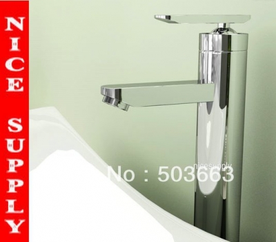 single lever chrome finish bathroom sink mixer tap basin faucet vessel tap vanity mixer Faucet L-5617