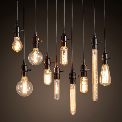 vintage industry suspension lamps edison bulb chandelier ceiling industrial luminaire for bar/cafe art deco lighting bulb e27 [pendant-lights-2957]
