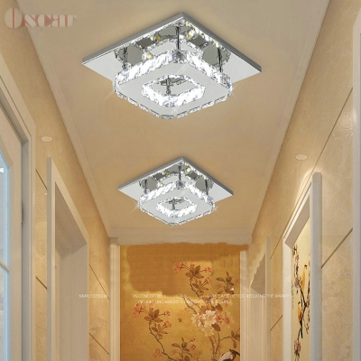 12w cool white led ceiling light crystal lamp living room hallway lights bedroom balcony porch ceiling lamps ac85-260v lighting [ceiling-lamps-4545]