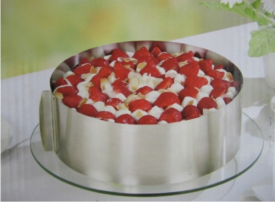 1PCS Mousse ring stainless steel circle mousse cake mould 6 - 12 adjustable retractable scraper FREE SHIPPING