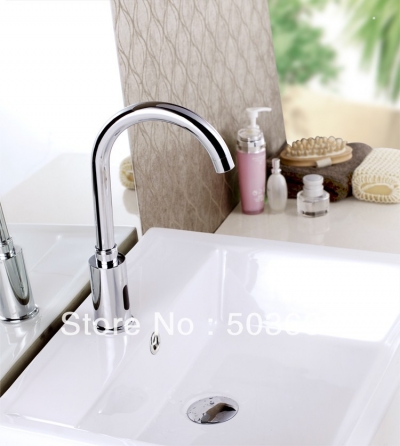 Brand New Free Shipping New Style Single Hot&Cold Tap Automatic Sensor Faucets Inductive Basin Sink Water Tap b009S