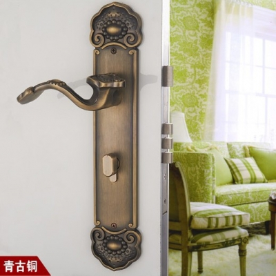 Chinese antique LOCK Antique brass Door lock handle door levers out door furniture door handle Free Shipping(3 pcs/lot) pb31