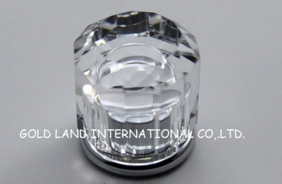 D23mmxH25mm Free shipping pure brass top quality K9 crystal glass furniture knob/shining crystal glass cabinet knob