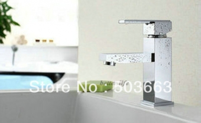 Luxury Chrome Deck Mounted Single Hole Bathroom Basin Sink Faucet Mixer Tap Vanity Faucet L-2602