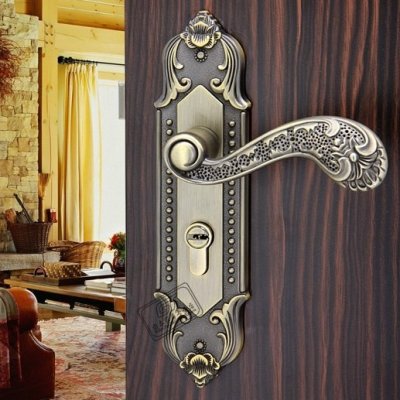 Modeled after an antique LOCK Green bronze Door lock handle door levers out door furniture door handle Free Shipping pb64