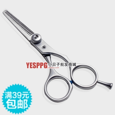 New arrival aluminum handle high quality stainless steel barber scissors flat cut cutting teeth thinning scissors hair scissor