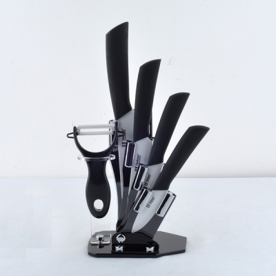 Singapore Post Drop Free Shipping Ceramic Knife Sets 3" 4" 5" 6" inch + Peeler+Holder [Brand Ceramic Knife Set 13|]