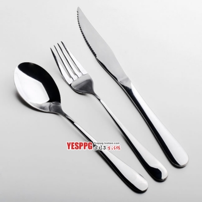 Stainless steel set western cutlery steak knife and fork twinset knife and fork spoon piece set