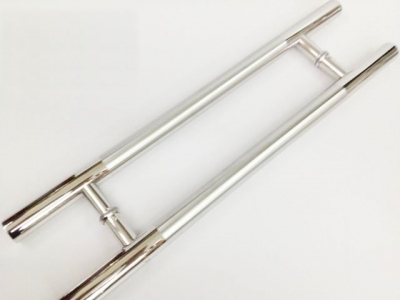 Storefront Door Pull Handles Tubing Stainless Steel 17-3/4 inches For Entry/Glass Door
