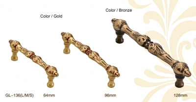Wholesale! Retail! Europe type furniture pure Copper handle & Knobs Free shipping ! handles knob GL-136