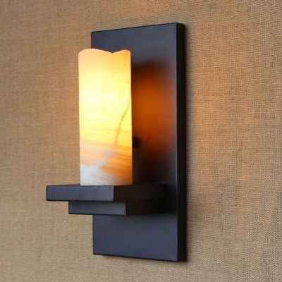 decorative flaming candle wall sconce vintage black wrought iron glass hallway corridor wall lamp creative candle lights