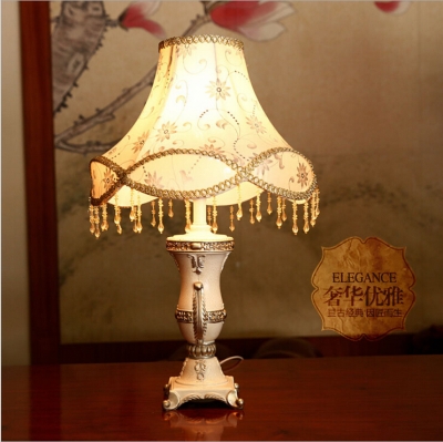 luxurious ancient garden european style table lamp bedside lamps e27 light source ac90-260v dimmerable