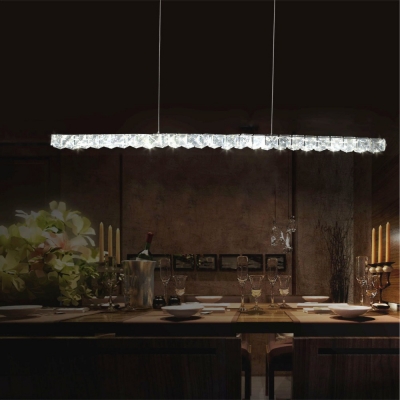modern crystal led pendant lights lamps 18w dinning study living room