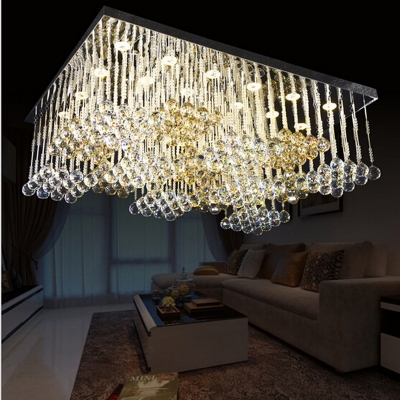 new item modern ceiling chandelier crystal lamp lustre de cristal led lamp foyer lights