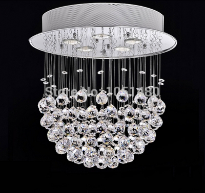 promotion s 5 light round ceiling bedroom chandelier , modern crystal home lighting dia400*h400mm