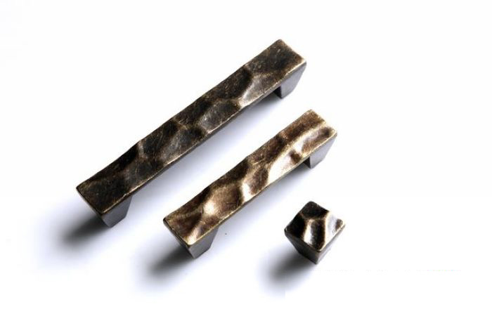 190-64 64mm hole distance flat bronzed alloy handles for drawer/wardrobe/cupboard