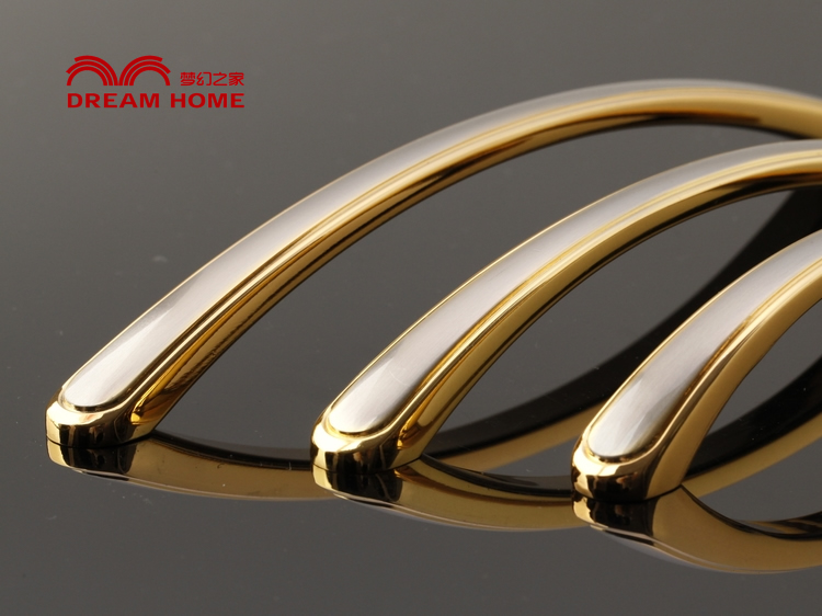 5032-128 128mm hole distance double-color gold antiqued drawing steel alloy handles for drawer/wardrobe/cabinet