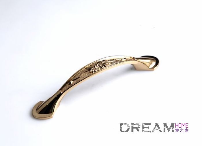 6306-96 96mm hole distance brilliant golden antiqued alloy handle for drawer/wardrobe/cupboard
