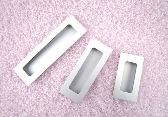Home Hardware Aluminum Alloy dark handle sliding door handle drawer pulls(C.C.:64mm,Length:80mm)